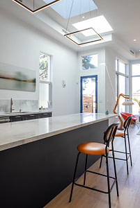Photo of a ceiling in a custom home built by Authentic Construction