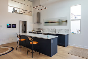 Kitchen island for custom home in Ontario