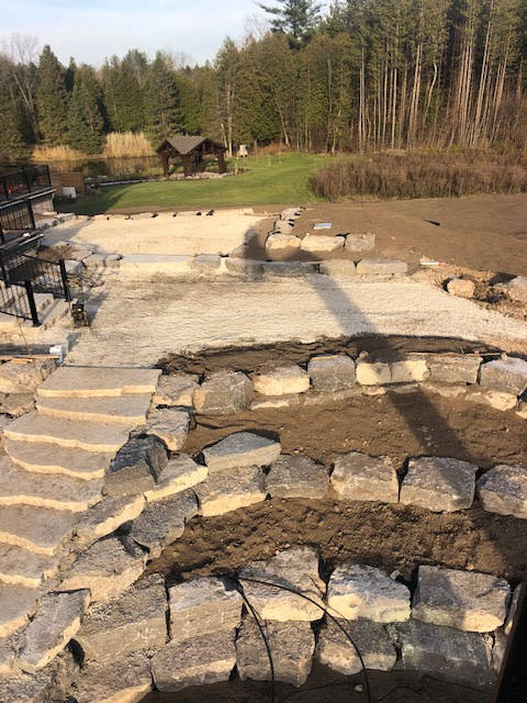 Concrete slabs and stairs